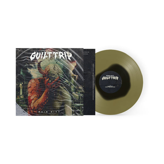 GUILT TRIP "Rain City" Vinyl (#75 Gold w/ Black Center Blob)