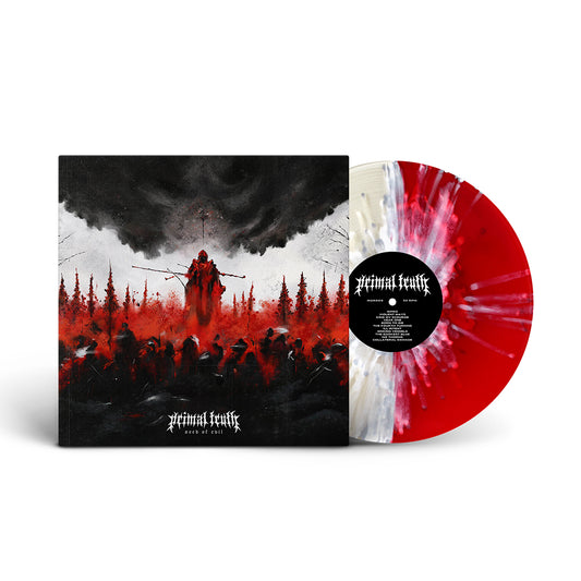 PRIMAL TRUTH "Seed Of Evil" Vinyl (#50 Transparent Red/Ultra Clear W/ White & Grey Splatter)
